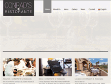 Tablet Screenshot of conrads-ristorante.com